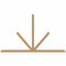 Ekena Millwork Saratoga Timber Gable Bracket, Western Red Cedar, 108"W x 63"H x 3 1/2"D x 3 1/2"F, 14/12 Pitch GBW108X63X0404SAR00SWR - alternate 1
